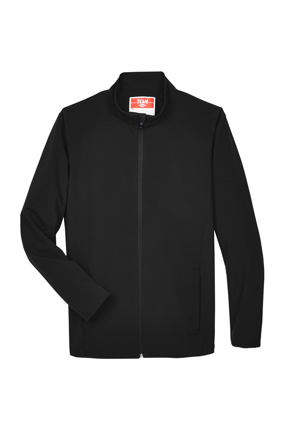 Team 365 TT80 Mens Leader Windproof & Waterproof Full Zip Jacket Black Flat Front
