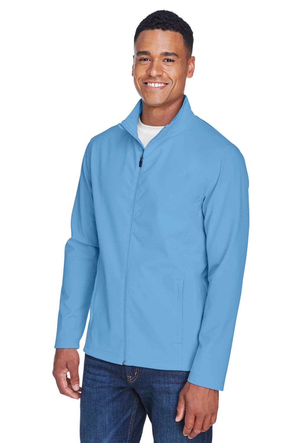 Team 365 TT80 Mens Leader Windproof & Waterproof Full Zip Jacket Light Blue Model 3q