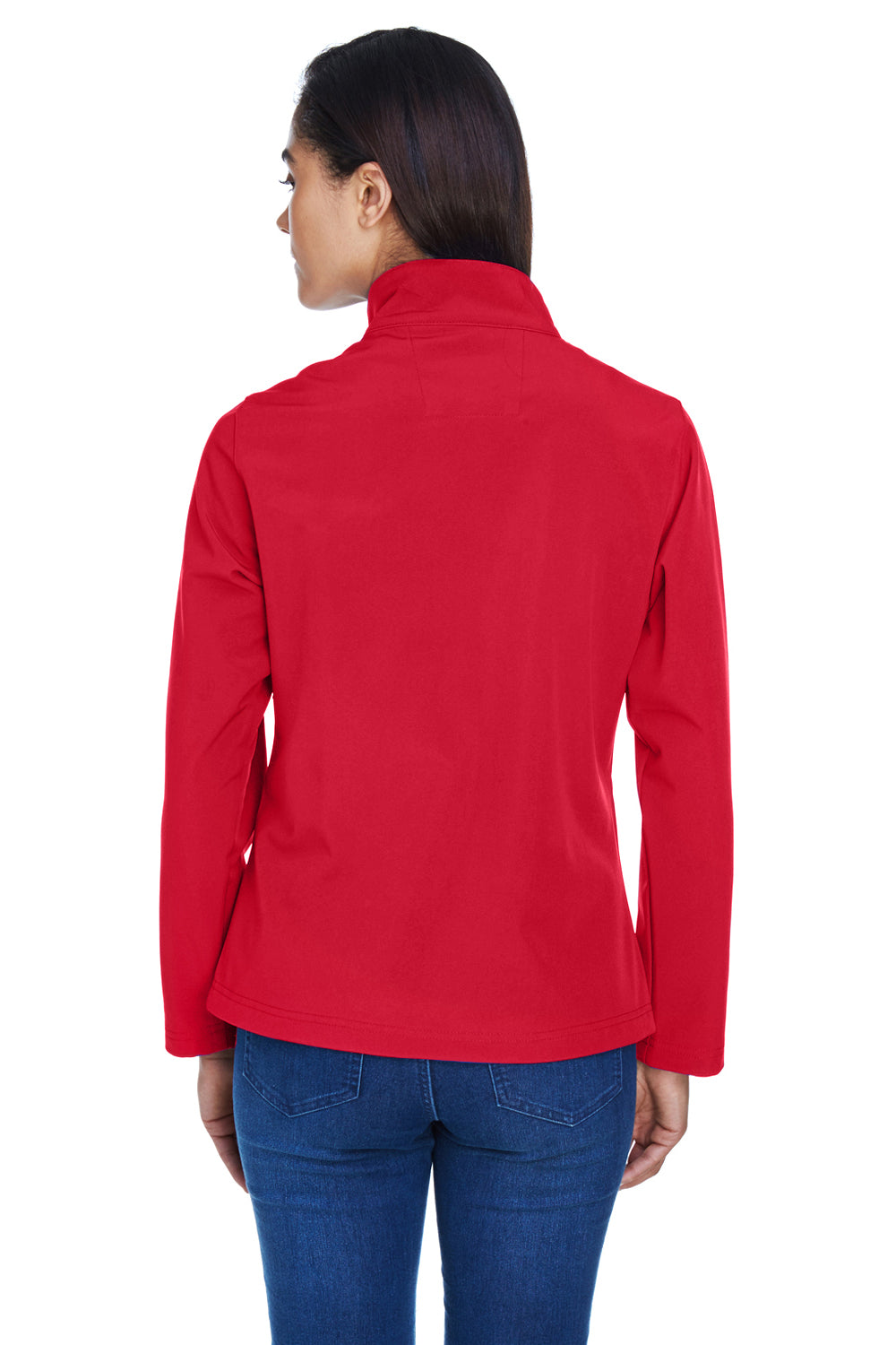 Team 365 TT80W Womens Leader Windproof & Waterproof Full Zip Jacket Red Model Back