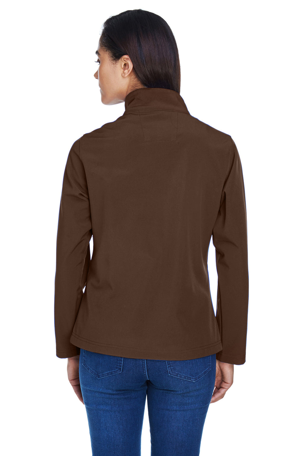 Team 365 TT80W Womens Leader Windproof & Waterproof Full Zip Jacket Dark Brown Model Back