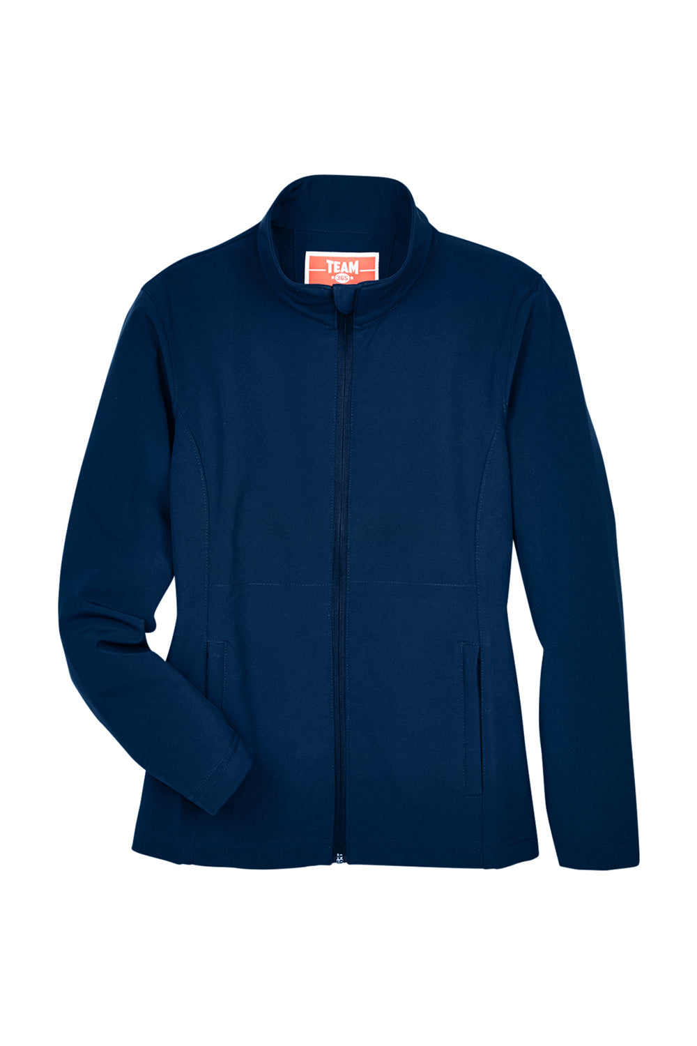 Team 365 TT80W Womens Leader Windproof & Waterproof Full Zip Jacket Dark Navy Blue Flat Front