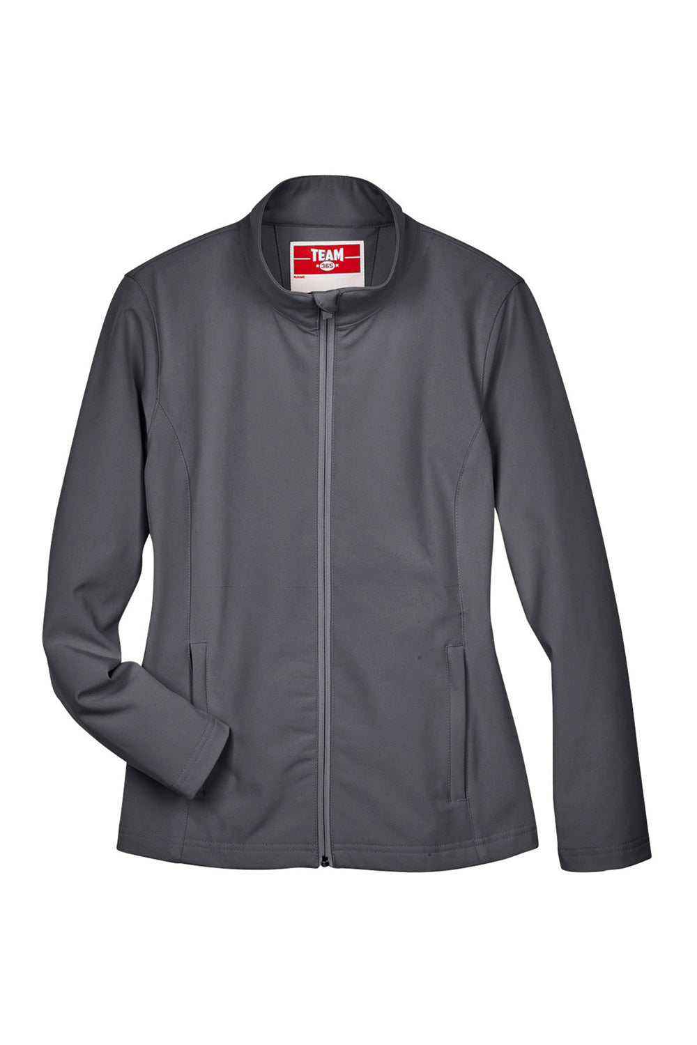 Team 365 TT80W Womens Leader Windproof & Waterproof Full Zip Jacket Graphite Grey Flat Front