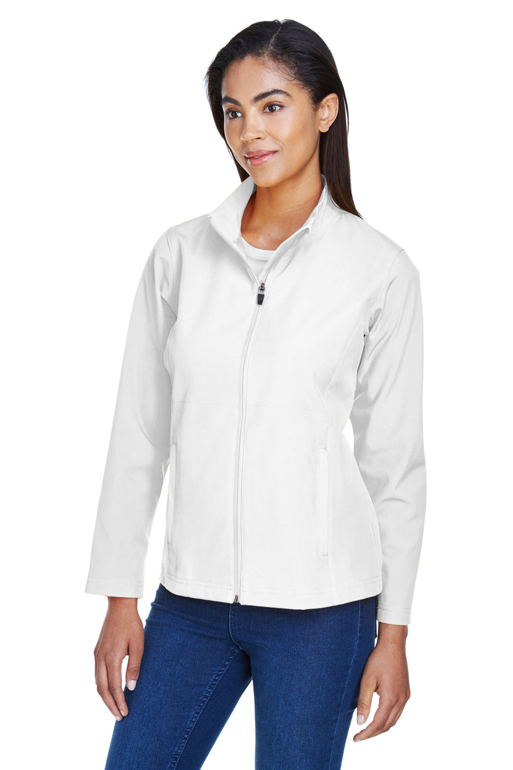 Team 365 TT80W Womens Leader Windproof & Waterproof Full Zip Jacket White Model 3q