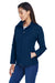 Team 365 TT80W Womens Leader Windproof & Waterproof Full Zip Jacket Dark Navy Blue Model 3q