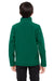 Team 365 TT80Y Youth Leader Windproof & Waterproof Full Zip Jacket Forest Green Model Back
