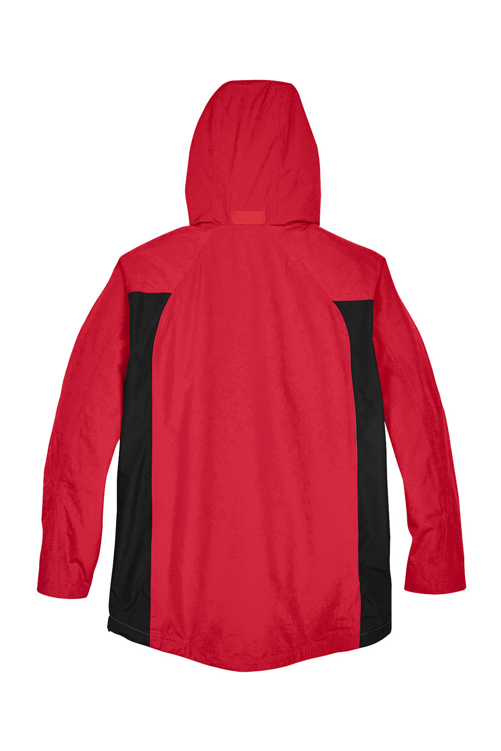 Team 365 TT86 Mens Dominator Waterproof Full Zip Hooded Jacket Red Flat Back