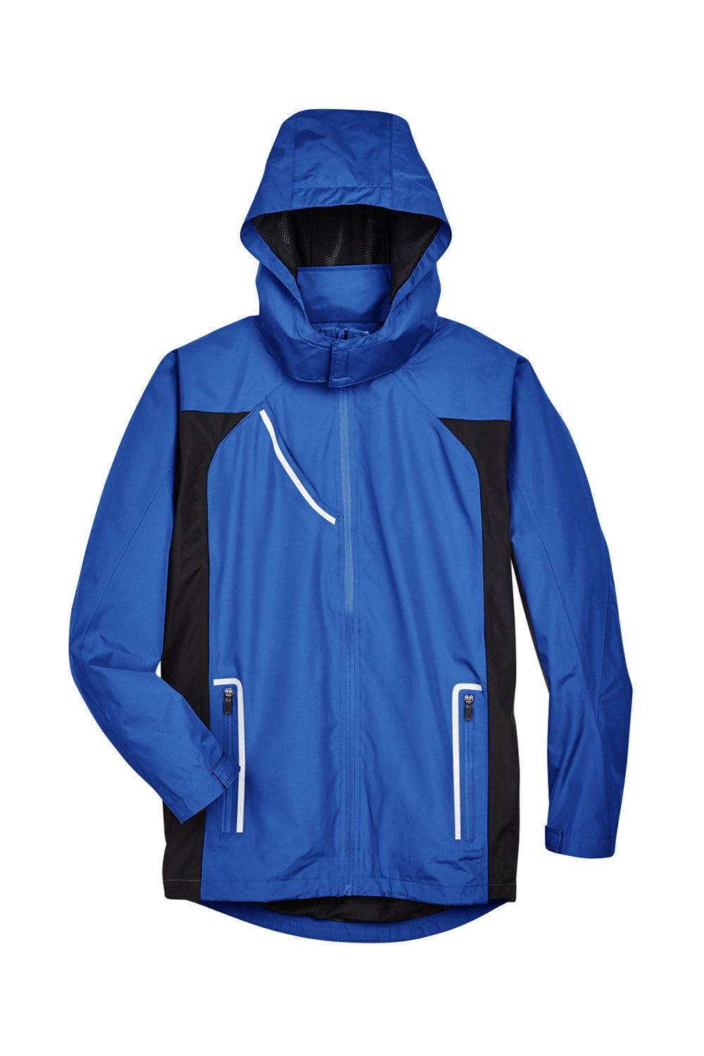 Team 365 TT86 Mens Dominator Waterproof Full Zip Hooded Jacket Royal Blue Flat Front