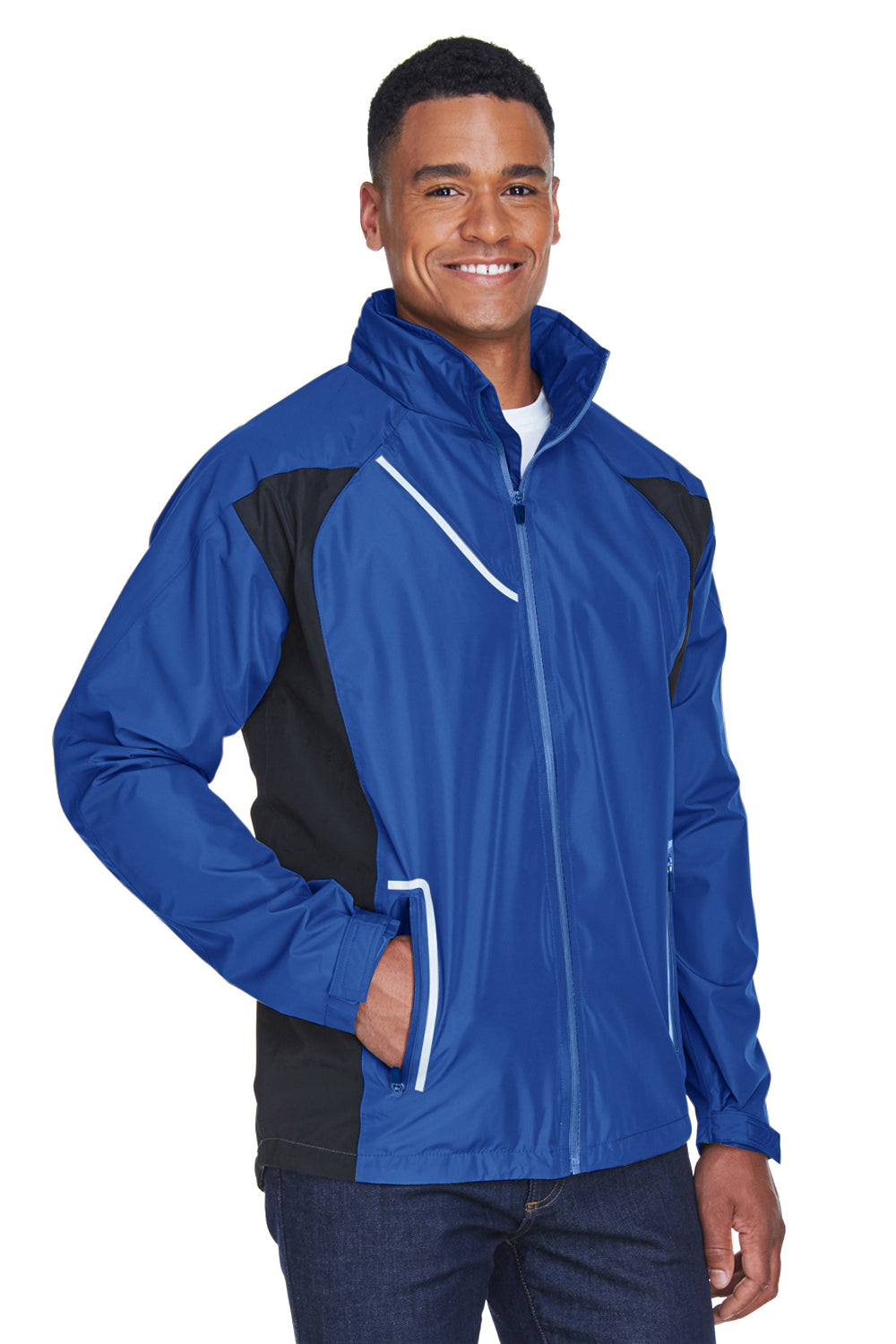 Team 365 TT86 Mens Dominator Waterproof Full Zip Hooded Jacket Royal Blue Model 3q