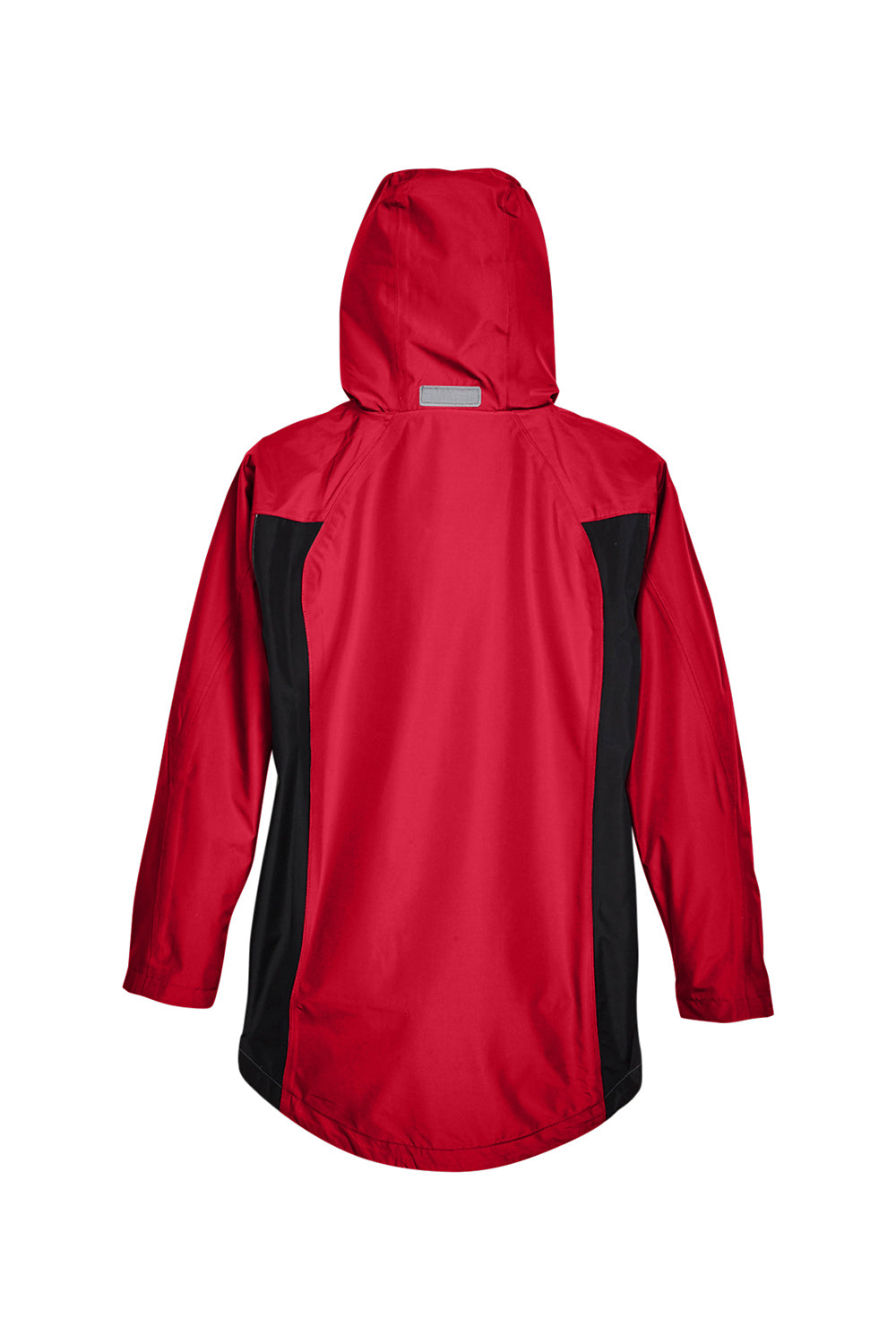 Team 365 TT86W Womens Dominator Waterproof Full Zip Hooded Jacket Red Flat Back