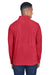 Team 365 TT90 Mens Campus Pill Resistant Microfleece Full Zip Jacket Red Model Back