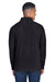 Team 365 TT90 Mens Campus Pill Resistant Microfleece Full Zip Jacket Black Model Back