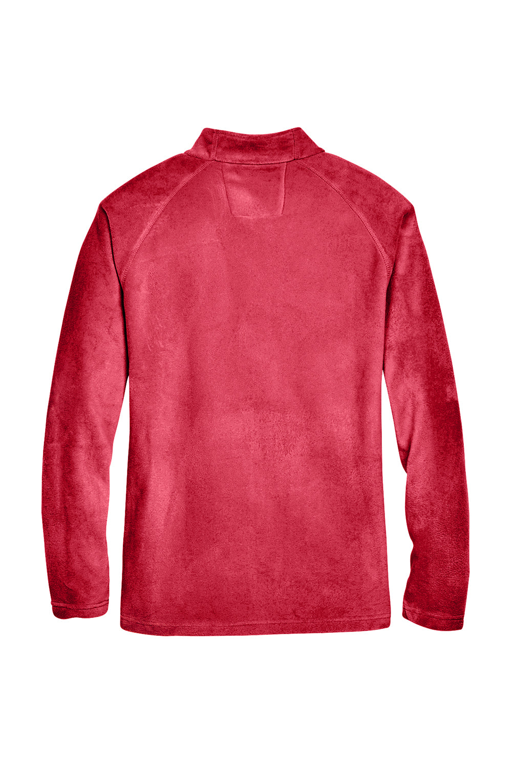 Team 365 TT90 Mens Campus Pill Resistant Microfleece Full Zip Jacket Red Flat Back