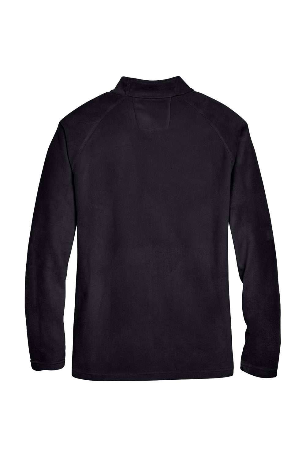 Team 365 TT90 Mens Campus Pill Resistant Microfleece Full Zip Jacket Black Flat Back