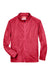 Team 365 TT90 Mens Campus Pill Resistant Microfleece Full Zip Jacket Red Flat Front