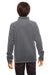 Team 365 TT90Y Youth Campus Pill Resistant Microfleece Full Zip Jacket Graphite Grey Model Back