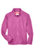 Team 365 TT90Y Youth Campus Pill Resistant Microfleece Full Zip Jacket Charity Pink Flat Front