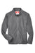 Team 365 TT90Y Youth Campus Pill Resistant Microfleece Full Zip Jacket Graphite Grey Flat Front