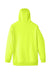 Team 365 TT95 Mens Zone HydroSport Fleece Water Resistant Full Zip Hooded Sweatshirt Hoodie w/ Pockets Safety Yellow Flat Back