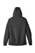 Team 365 TT95 Mens Zone HydroSport Fleece Water Resistant Full Zip Hooded Sweatshirt Hoodie w/ Pockets Heather Dark Grey Flat Back