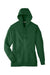 Team 365 TT95 Mens Zone HydroSport Fleece Water Resistant Full Zip Hooded Sweatshirt Hoodie w/ Pockets Dark Green Flat Front