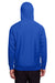 Team 365 TT95 Mens Zone HydroSport Fleece Water Resistant Full Zip Hooded Sweatshirt Hoodie w/ Pockets Royal Blue Model Back