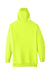 Team 365 TT96 Mens Zone HydroSport Fleece Water Resistant Hooded Sweatshirt Hoodie w/ Pouch Pocket Safety Yellow Flat Back