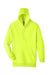 Team 365 TT96 Mens Zone HydroSport Fleece Water Resistant Hooded Sweatshirt Hoodie w/ Pouch Pocket Safety Yellow Flat Front