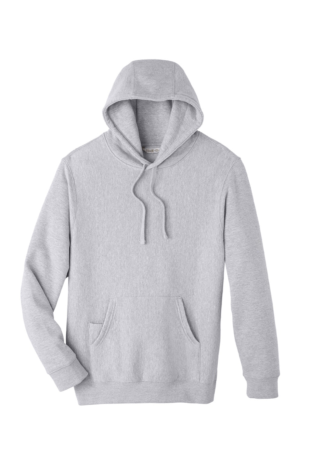 Team 365 TT96 Mens Zone HydroSport Fleece Water Resistant Hooded Sweatshirt Hoodie w/ Pouch Pocket Heather Grey Flat Front