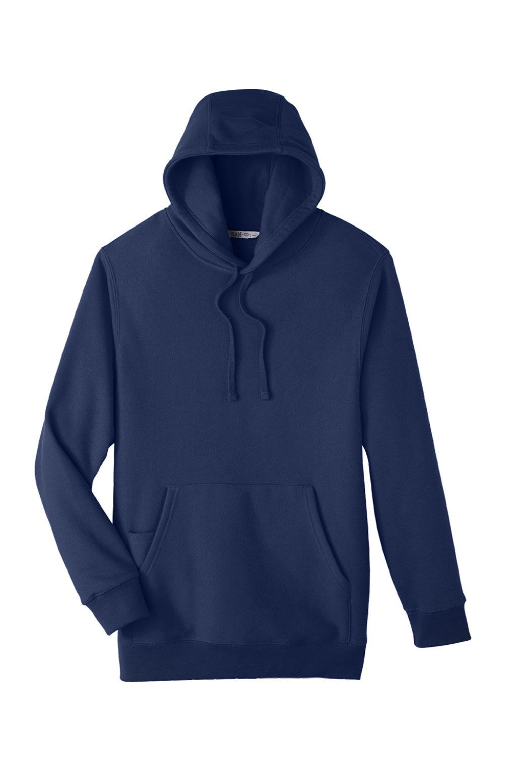 Team 365 TT96 Mens Zone HydroSport Fleece Water Resistant Hooded Sweatshirt Hoodie w/ Pouch Pocket Dark Navy Blue Flat Front