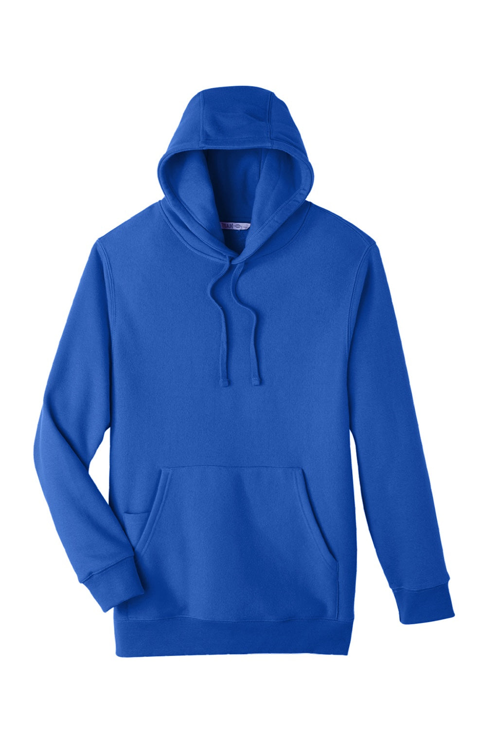 Team 365 TT96 Mens Zone HydroSport Fleece Water Resistant Hooded Sweatshirt Hoodie w/ Pouch Pocket Royal Blue Flat Front