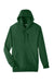 Team 365 TT96 Mens Zone HydroSport Fleece Water Resistant Hooded Sweatshirt Hoodie w/ Pouch Pocket Dark Green Flat Front