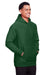 Team 365 TT96 Mens Zone HydroSport Fleece Water Resistant Hooded Sweatshirt Hoodie w/ Pouch Pocket Dark Green Model 3q
