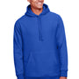 Team 365 Mens Zone HydroSport Fleece Water Resistant Hooded Sweatshirt Hoodie w/ Pouch Pocket - Royal Blue