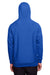 Team 365 TT96 Mens Zone HydroSport Fleece Water Resistant Hooded Sweatshirt Hoodie w/ Pouch Pocket Royal Blue Model Back