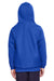 Team 365 TT96Y Youth Zone HydroSport Fleece Water Resistant Hooded Sweatshirt Hoodie w/ Pouch Pocket Royal Blue Model Back