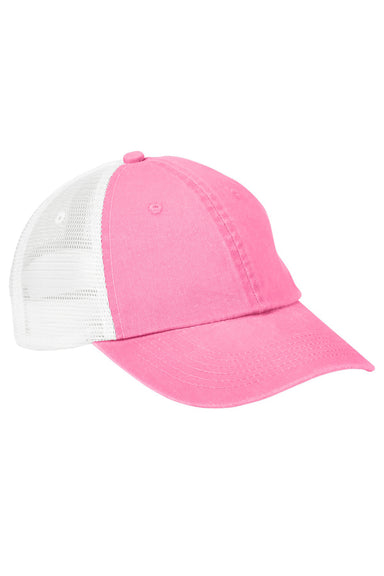 Adams VB101 Mens Vibe Adjustable Trucker Hat Rose Pink Flat Front