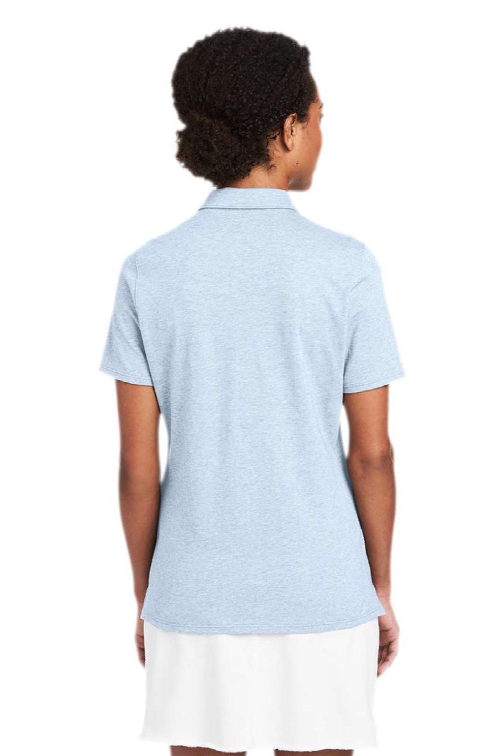 Vineyard Vines G001189 Womens Edgartown Pique Short Sleeve Polo Shirt Jake Blue Model Back