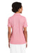Vineyard Vines G001189 Womens Edgartown Pique Short Sleeve Polo Shirt Lobster Reef Pink Model Back