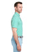 Vineyard Vines G011145 Mens Heathered Winstead Sankaty Short Sleeve Polo Shirt Antigua Green Model Side