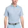 Vineyard Vines Mens Heathered Winstead Sankaty Moisture Wicking Short Sleeve Polo Shirt - Ocean Breeze Blue - Coming Soon