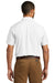 Port Authority W101 Mens Carefree Stain Resistant Short Sleeve Button Down Shirt w/ Pocket White Model Back