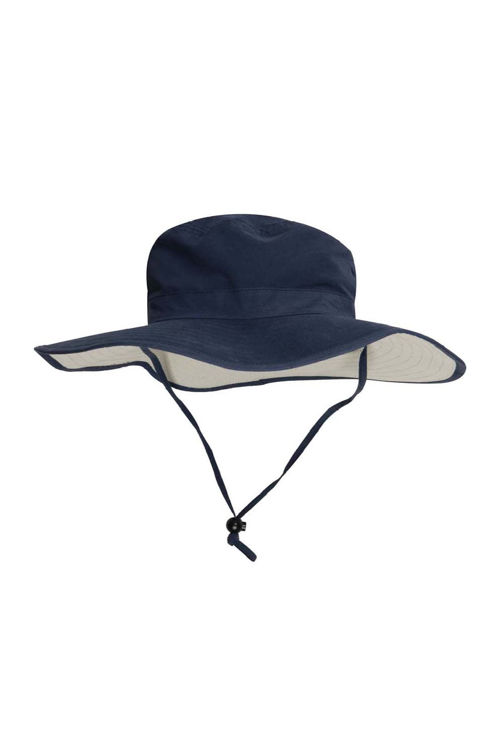 Adams Hats XP101 Mens Extreme Adventurer UPF 50+ Bucket Hat Navy Blue Flat Front