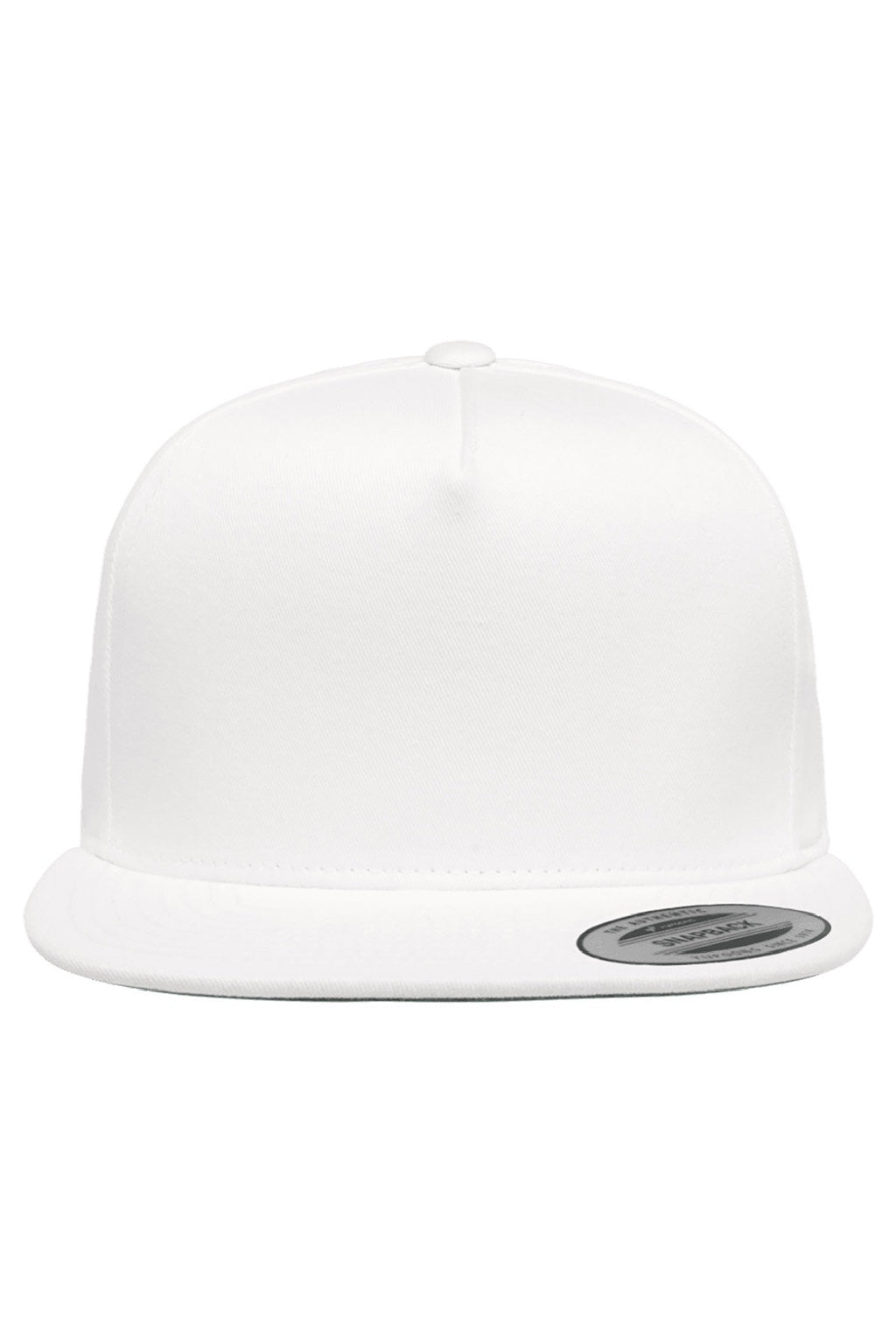 Yupoong Hats Y6007/6007 Mens Adjustable Hat White Flat Front