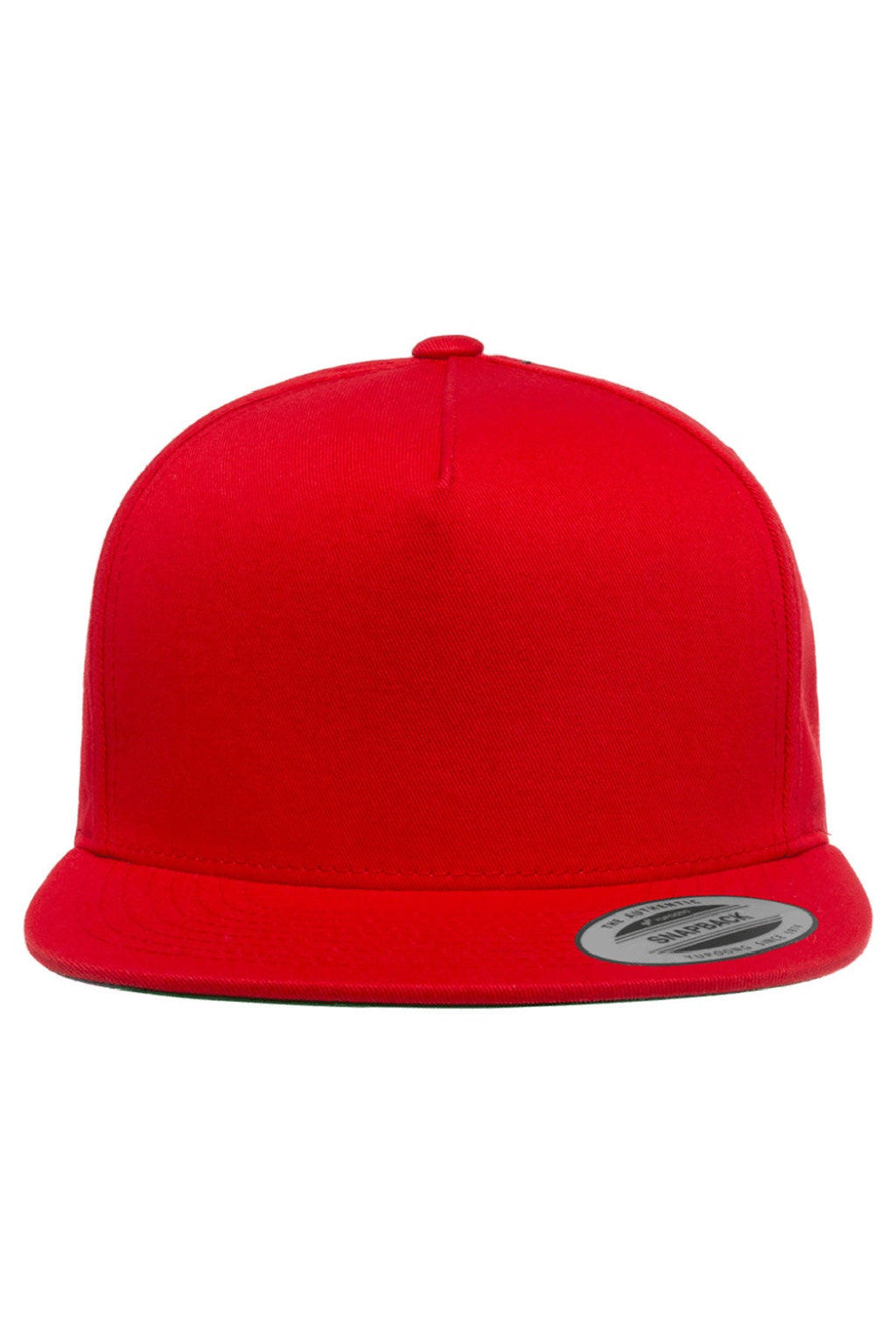 Yupoong Hats Y6007/6007 Mens Adjustable Hat Red Flat Front