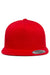 Yupoong Hats Y6007/6007 Mens Adjustable Hat Red Flat Front