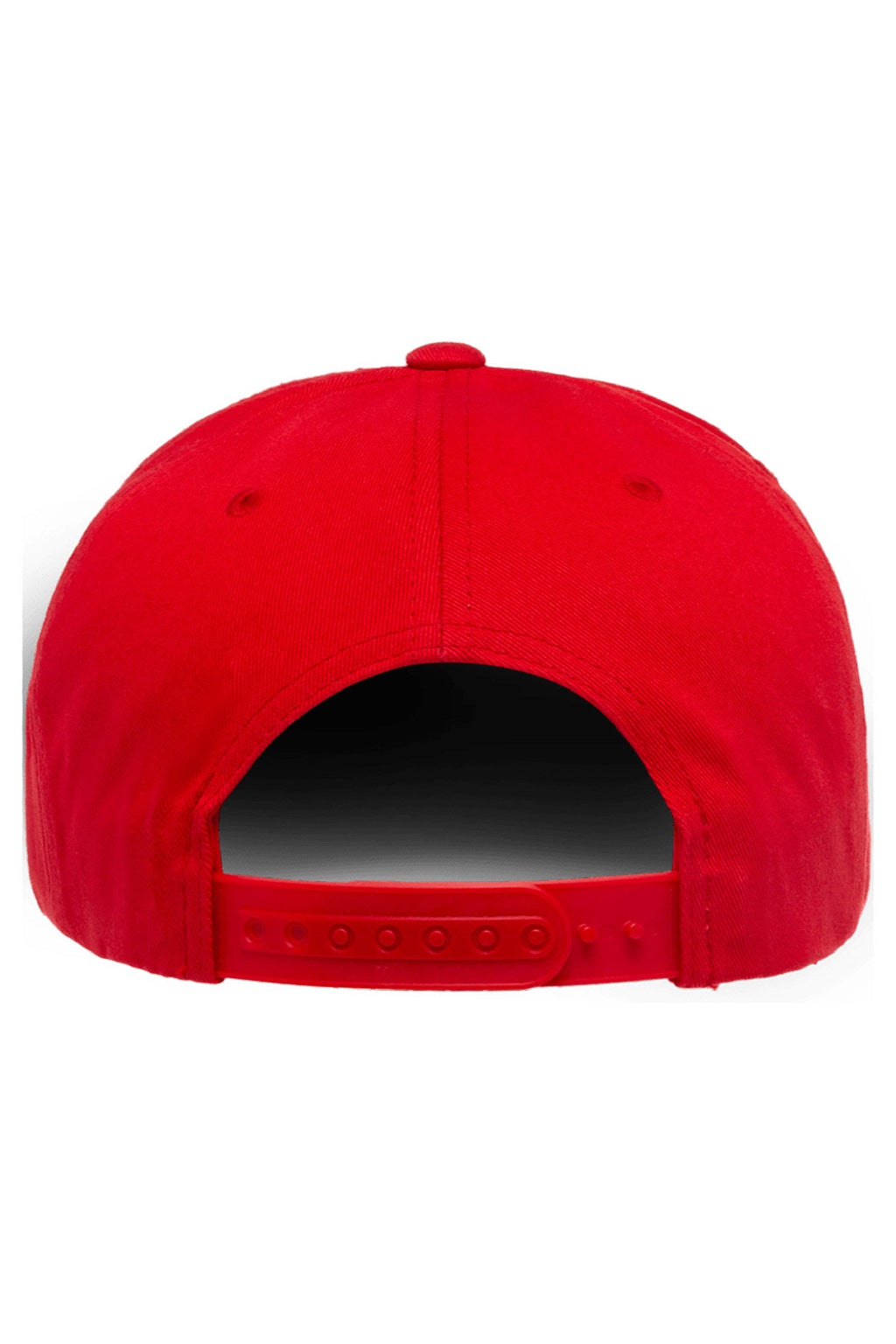 Yupoong Hats Y6007/6007 Mens Adjustable Hat Red Flat Back