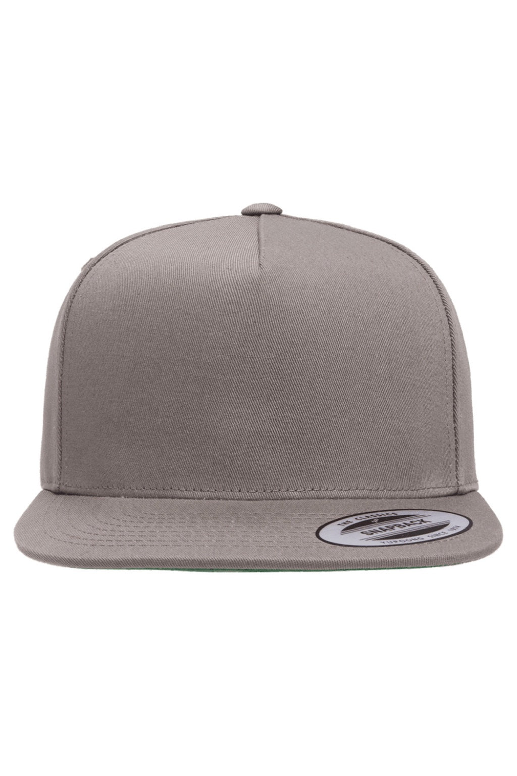 Yupoong Hats Y6007/6007 Mens Adjustable Hat Grey Flat Front