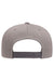 Yupoong Hats Y6007/6007 Mens Adjustable Hat Grey Flat Back