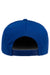 Yupoong Hats Y6007/6007 Mens Adjustable Hat Royal Blue Flat Back