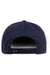 Yupoong Hats Y6007/6007 Mens Adjustable Hat Navy Blue Flat Back